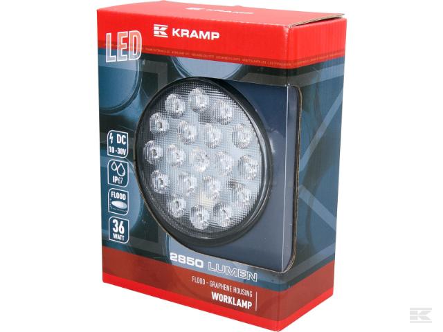 Kramp Arbejdslygte Flood 2850 Lumen m/ Ledning