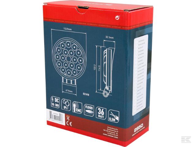 Kramp Arbejdslygte Flood 2850 Lumen m/ Ledning