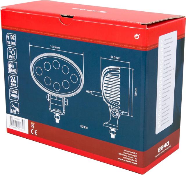 Kramp LED Arbejdslygte Flood 2240 Lumen m/ Ledning