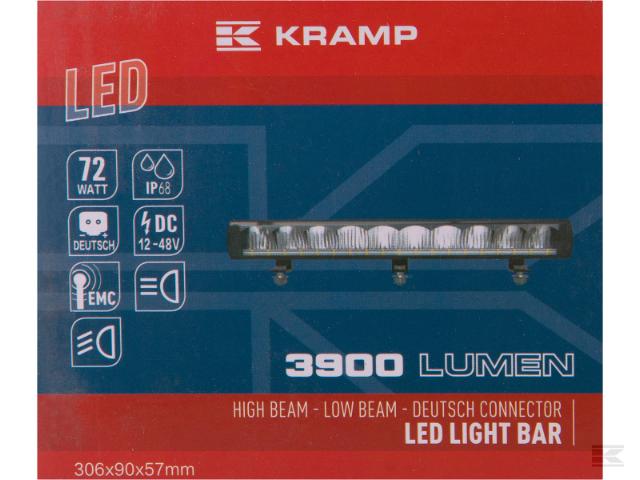 Kramp LED Lysbar 3900 Lumen 72 W høj/lav E-mærke