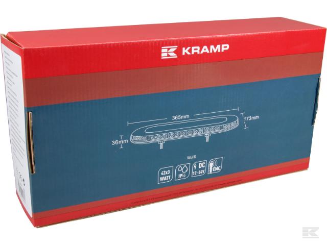 Kramp LED flash BAR med magnet/cigarstik - 26 programmer