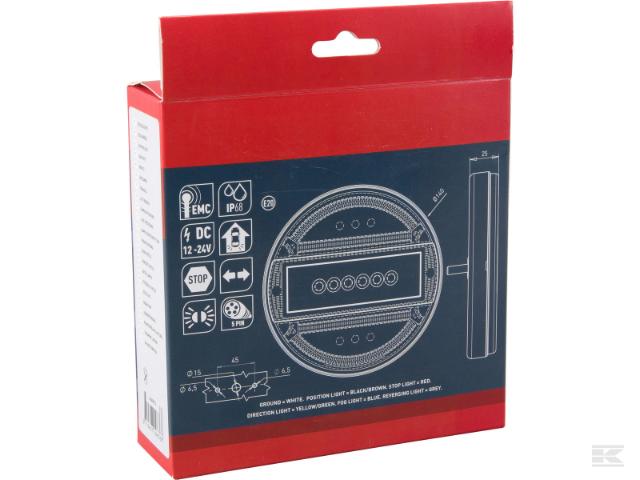 Kramp LED Baglygte m/ 5-pin