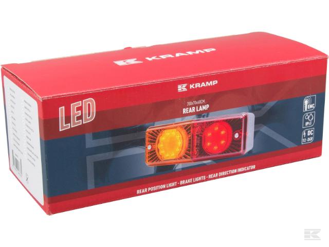 Kramp Baglygte universal med 200cm ledning
