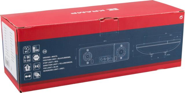 Kramp LED baglygte 12-24V højre