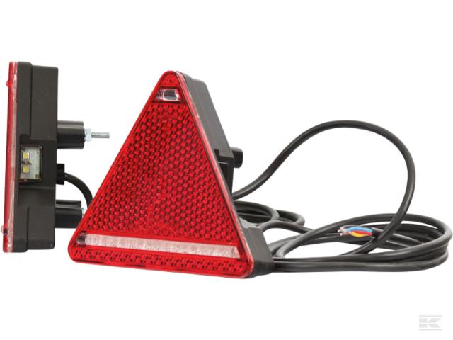 Kramp LED baglygte med trekant højre