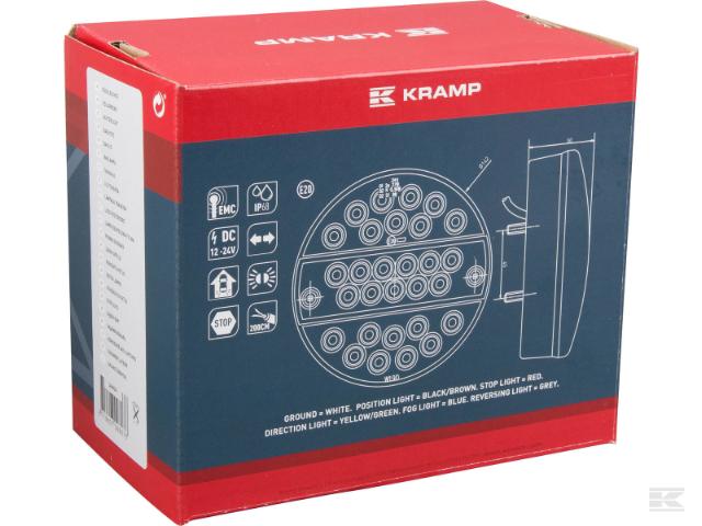 Kramp LED Baglygte 12-24V 200cm ledning