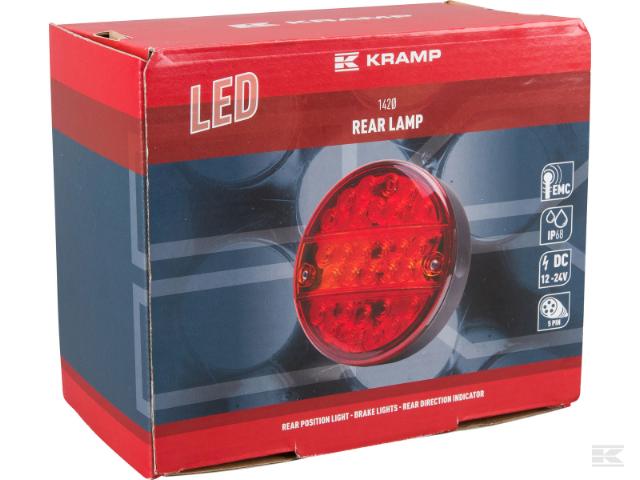 Kramp LED Baglygte m/ 5-pin