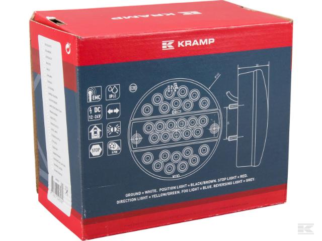 Kramp LED Baglygte m/ 5-pin