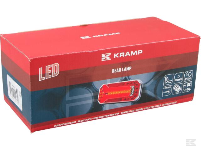 Kramp LED Baglygte 5-pin m/ dynamisk blink