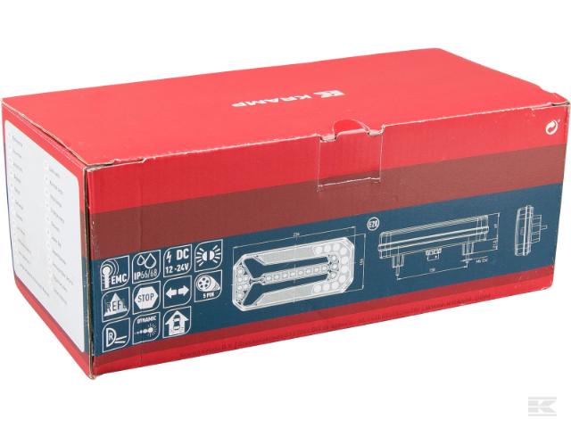 Kramp LED Baglygte 5-pin m/ dynamisk blink