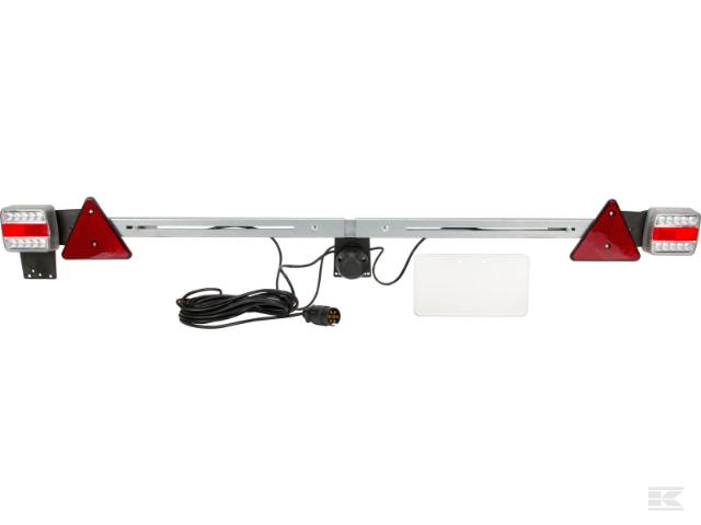 Kramp Lygtebjælke LED 1400-2100 mm 7,5M kabel 12/24V 7-polet