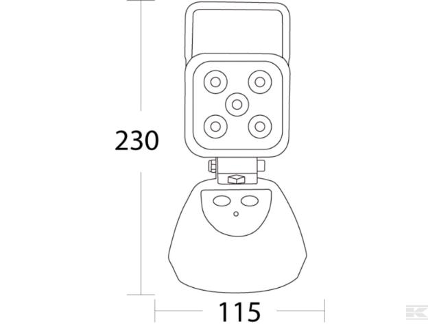Genopladelig LED Arbejdslampe med magnet