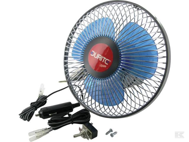 Durite 12v kabineblæser på drejelig fod