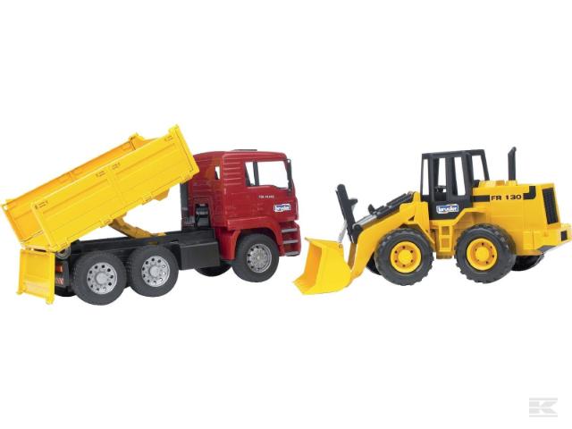 Bruder 02752 MAN TGA Lastbil med FR 130 Læssemaskine