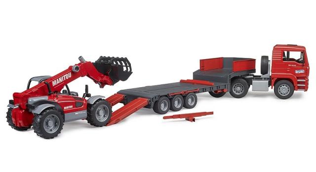 Bruder 02774 MAN TGA Lastbil + Manitou MLT 633 Teleskoplæsser