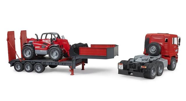Bruder 02774 MAN TGA Lastbil + Manitou MLT 633 Teleskoplæsser