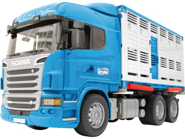 Bruder 03549 dyretransport inkl. ko Scania R-serie