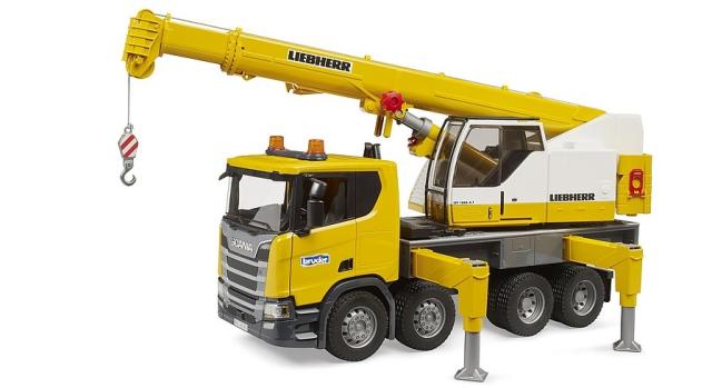 Bruder Scania Super 560R Liebherr Kranbil