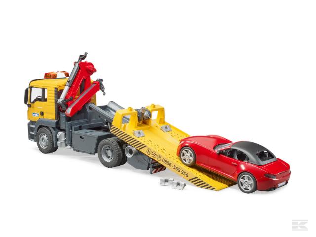 Bruder 03750 MAN lastbil og sportsbil