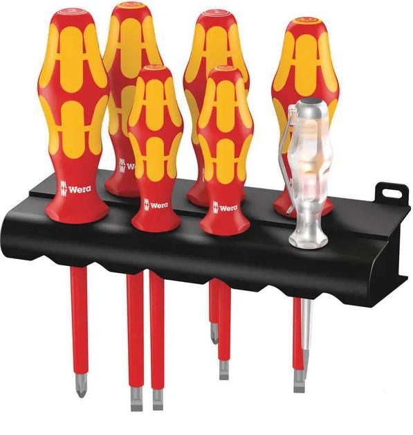 Wera Skruetrækkersæt Lige/PH 7 Dele