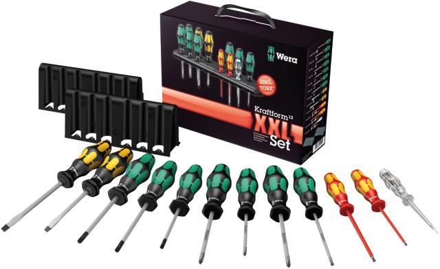 Wera kraftform XXL skruetrækkersæt, 14 dele
