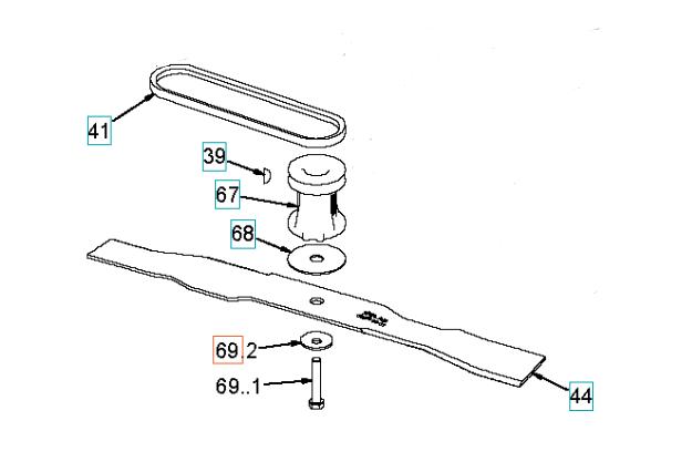 Klippo knivboltsæt 3/8' unf x 50 mm