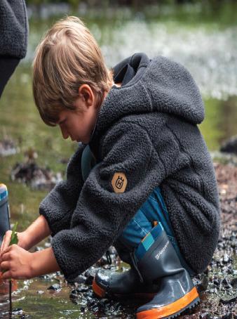 Husqvarna Xplorer Kids Fleecetrøje med Hætte