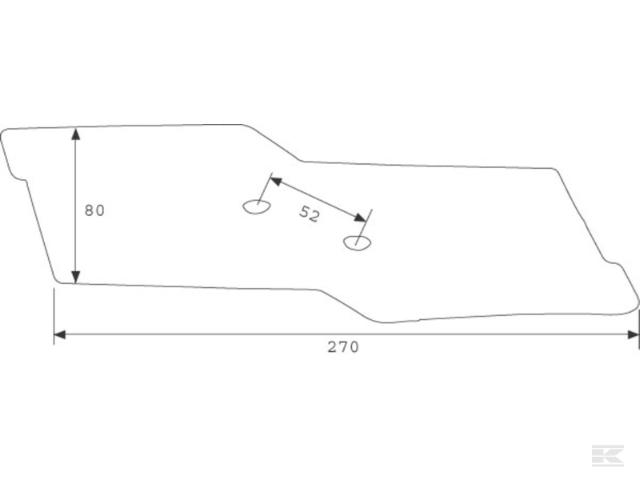 Kuhn Olympic Spids Højre inkl. Boltepose