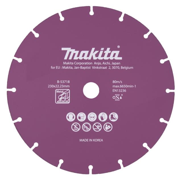 Makita B-53718 Diamantklinge til Metal 230x22,23MM, så længe lager haves