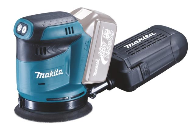 Makita DBO180Z Excentersliber u/ Batteri og Lader