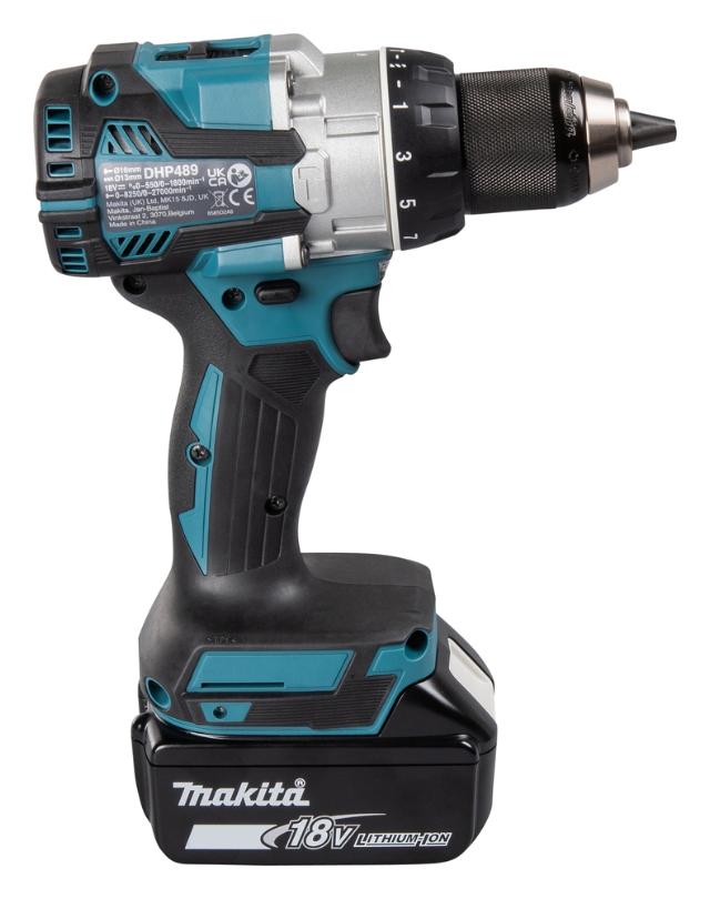 Makita DHP489RTJ Slagboremaskine m/ Batterier og Lader, så længe lager haves