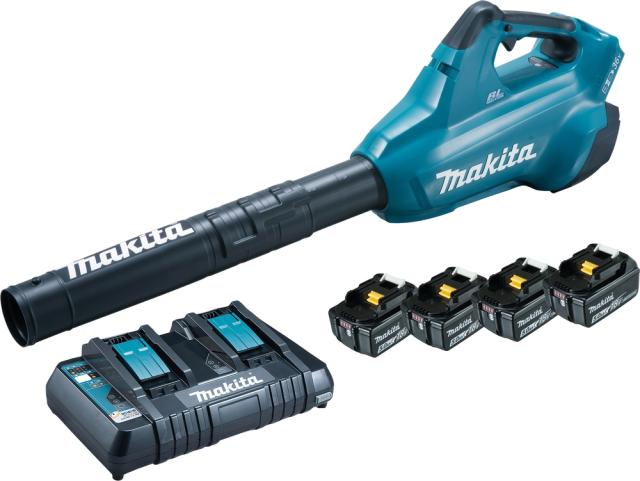 Makita DUB362PT4 Blæser m/ 4 stk. 5Ah batterier og lader