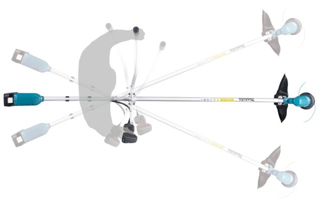 Makita DUR190URT3 Buskrydder m/ Batterier og Lader