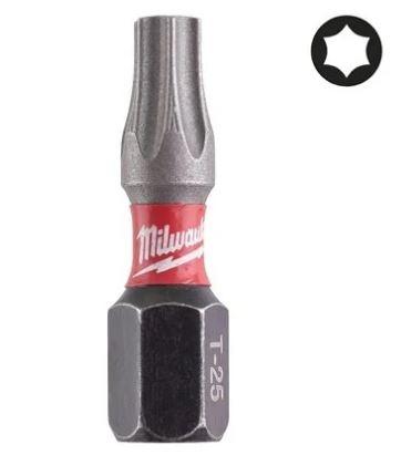 MILWAUKEE SHOCKWAVE™ IMPACT DUTY skruebits TX25 x 25MM, 2 Stk.
