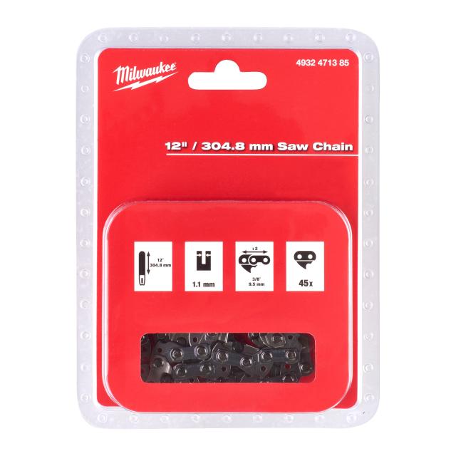Milwaukee Savkæde 12' 3/8 45 led 1,1 M18FCHS