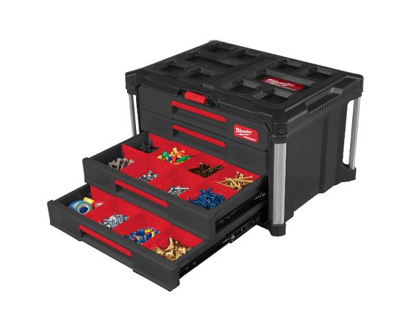 Milwaukee Packout Kuffert med 4 skuffer