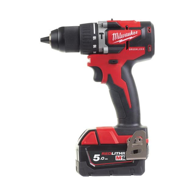 Milwaukee M18 CBLPD-502C Slagboremaskine m/Batterier og Lader