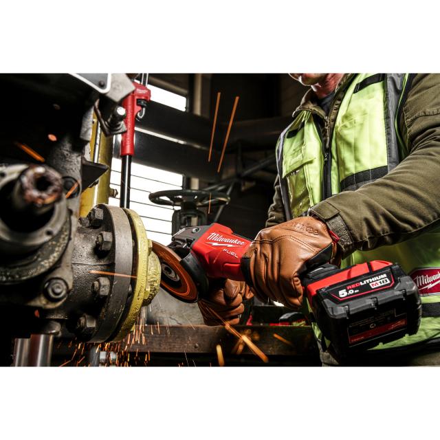 Milwaukee M18 FSAGV125XPDB-0X FUEL™ 125 mm Vinkelsliber med variabel hastighed u/Batterier og Lader