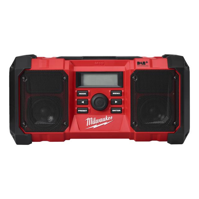 Milwaukee M18 JSR DAB+-0 M18 Arbejdsradio med DAB + / FM-tuner.  u/Batterier og Lader