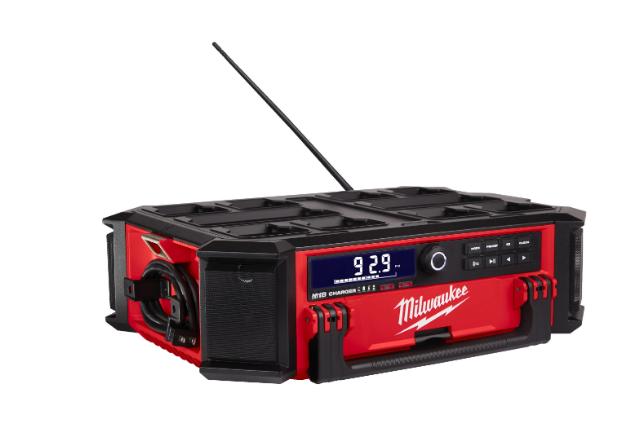 Milwaukee M18PRCDAB+ Packout Højtaler med Indbygget Radio og Lader