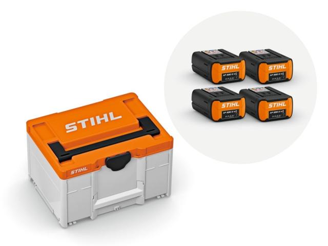 STIHL Batteriboks M med 4x AP 500 S