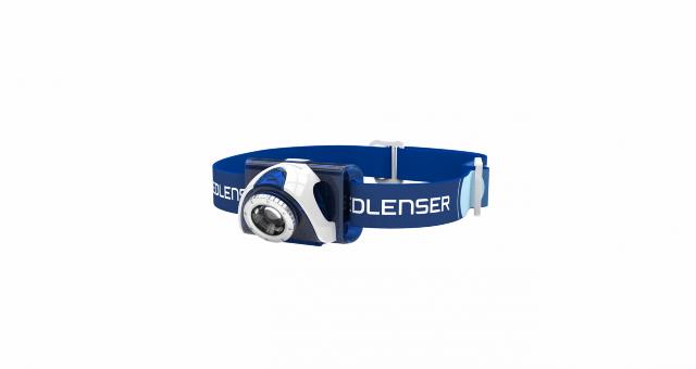Led Lenser SEO7R - BLÅ  pandelygte 