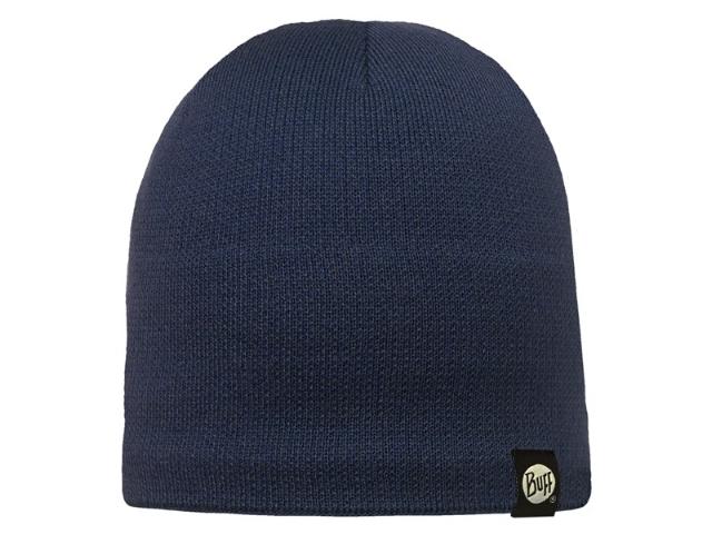 Buff Hue Knitted & Polar Hat Dark Navy