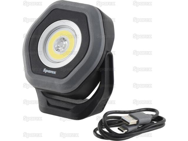 Arbejdslampe Genopladelig m/ Magnet, LED Twin Beam 1400 Lumen