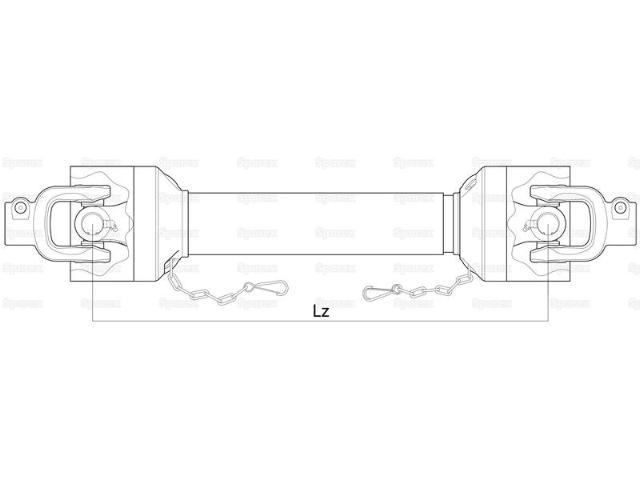 PTO type 1 kraftoverføringsaksel, på lager igen 15. november
