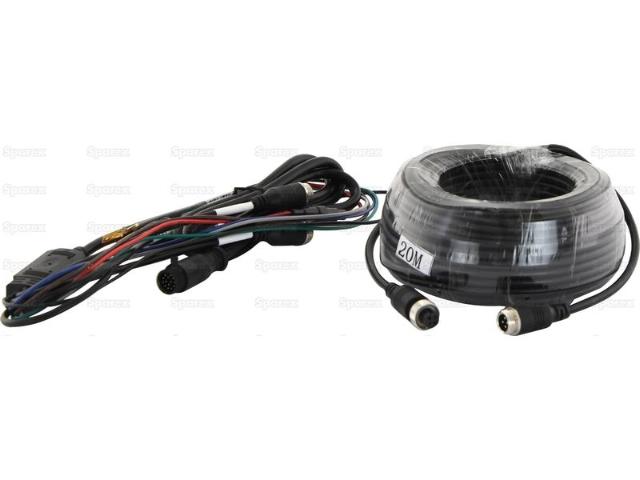 Kamerasystem m/ 20m kabel, 1 Kamera og Monitor 9'