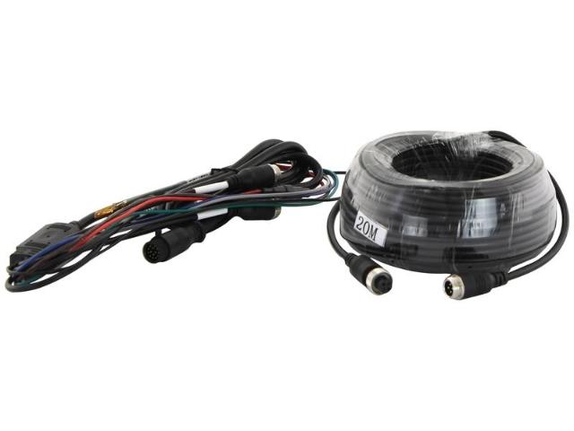 Kamerasystem m/ 20m kabel, 1 Kamera og Monitor 9'