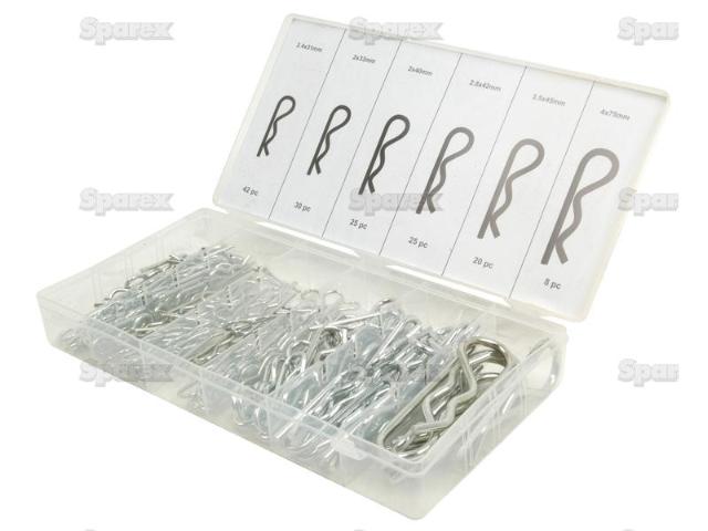 Sparex Hårnålesplit sortiment 2-4mm 150stk.