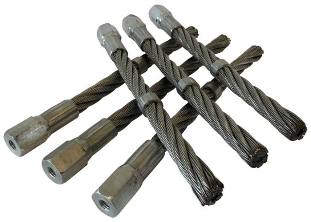 Texas Børstesæt Metal 6 stk. til Pro Weed 700